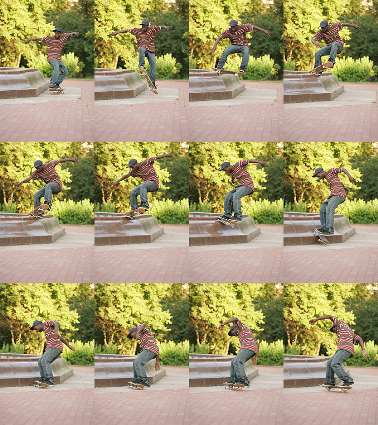 ������� ����� (Jeremy Holmes) -- fs 180 fakie nosegrind
